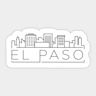 El Paso Minimal Skyline Sticker